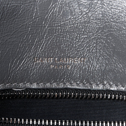 Saint Laurent SAINT LAURENT Crinkled Calfskin Matelasse Monogram Medium Niki Chain Satchel Storm 7 of 11