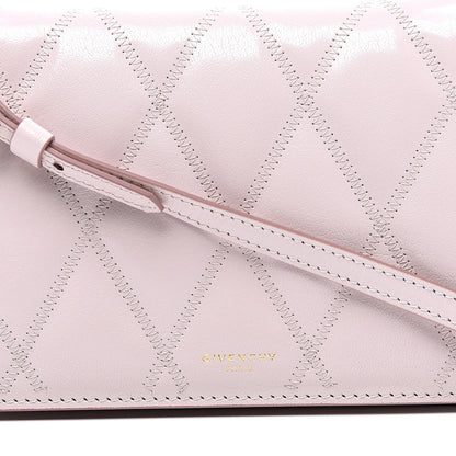 Givenchy Goatskin Quilted GV3 Strap Wallet Pale Pink 8 of 8