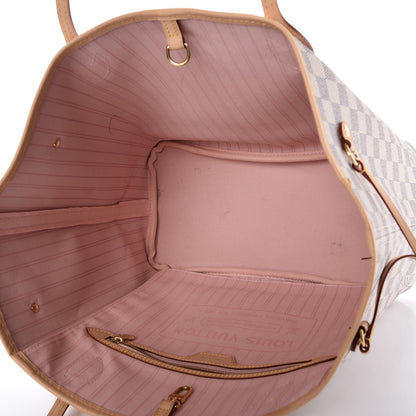 Louis Vuitton Damier Azur Neo Neverfull MM Rose Ballerine 5 of 11
