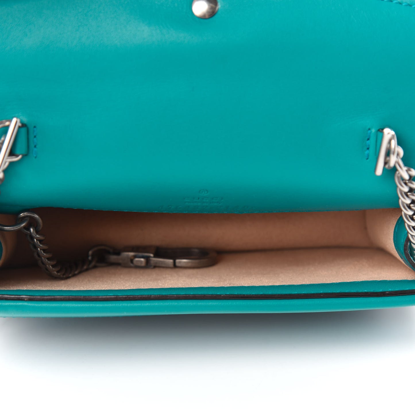 Velvet Super Mini Dionysus Shoulder Bag Pavone Cyan