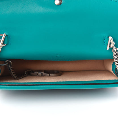 Gucci Velvet Super Mini Dionysus Shoulder Bag Pavone Cyan 5 of 9