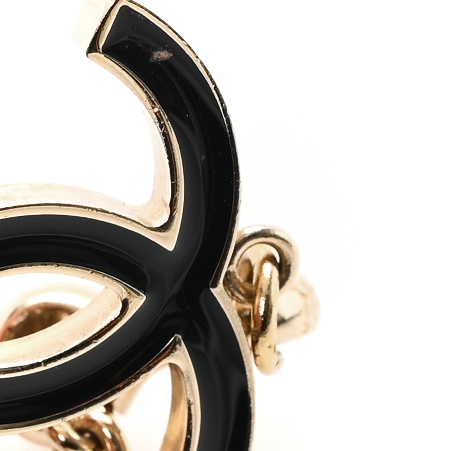 Chanel Enamel CC Quilted Flap Keychain Black 3 of 3