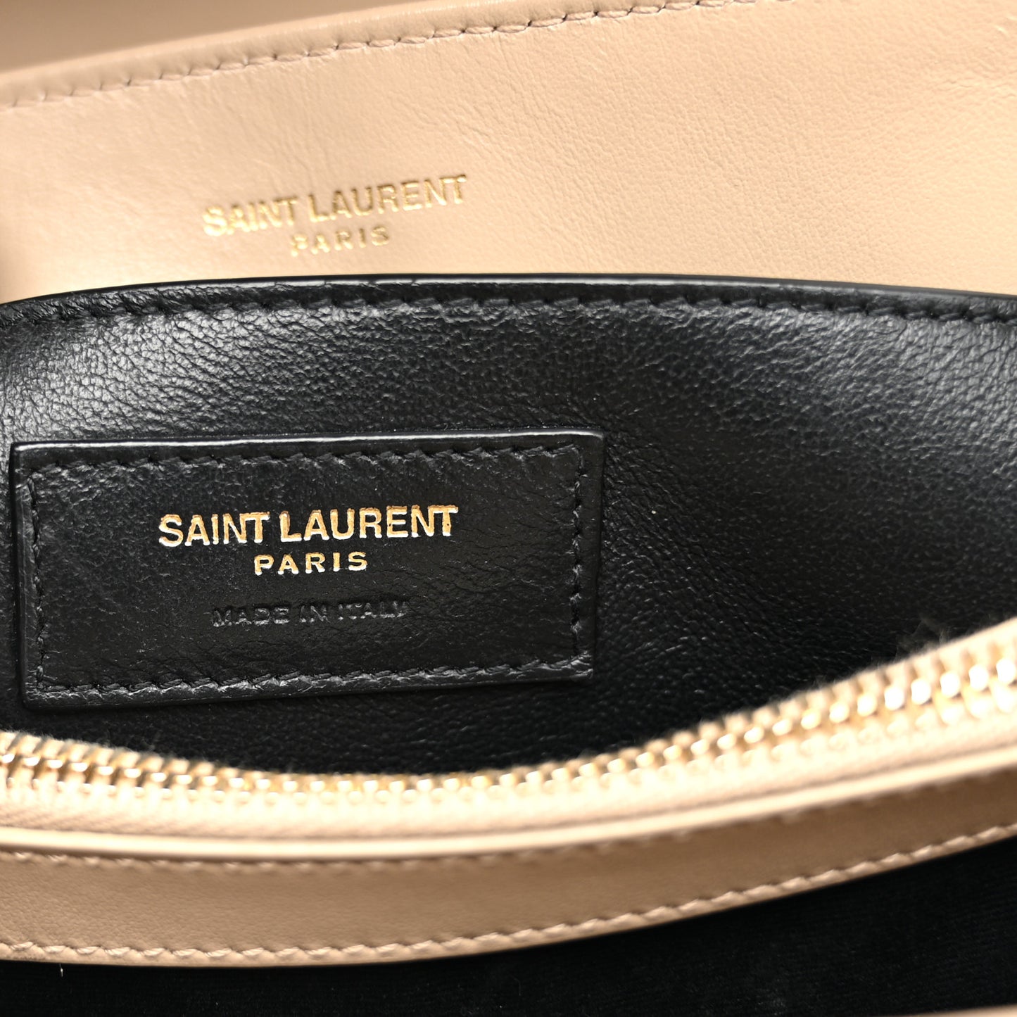 Calfskin Y Quilted Monogram Small Loulou Chain Satchel Dark Beige