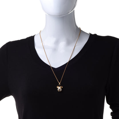 Louis Vuitton Vuittonite Rat Necklace Gold 2 of 9