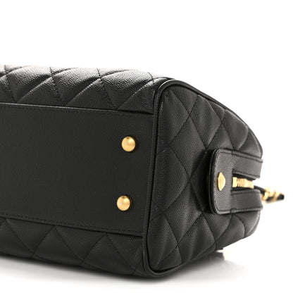 Chanel Caviar Quilted Large Bowling Bag Black 10 of 11