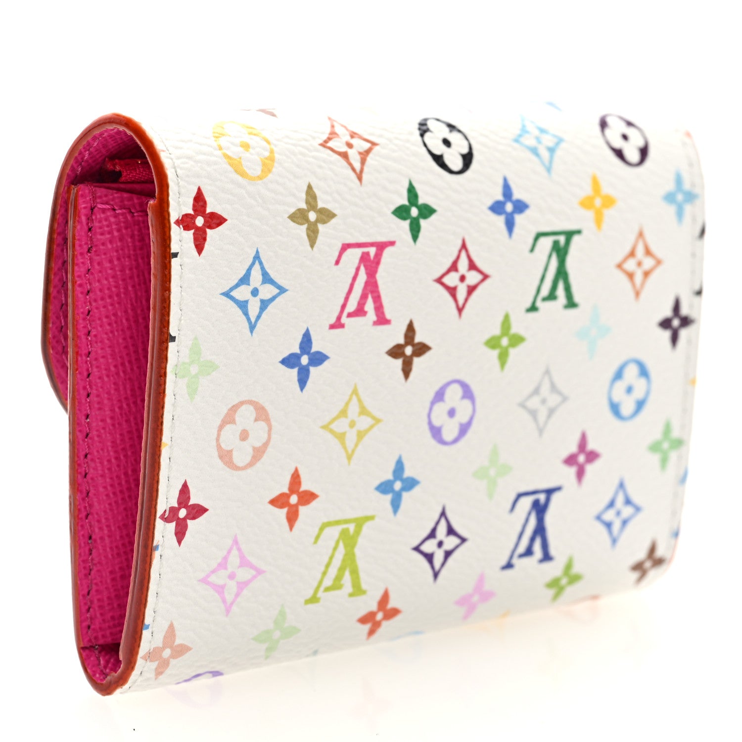 Louis Vuitton LV X TM Monogram Multicolor Rosalie Coin Purse White Kawaii Pink 3 of 7