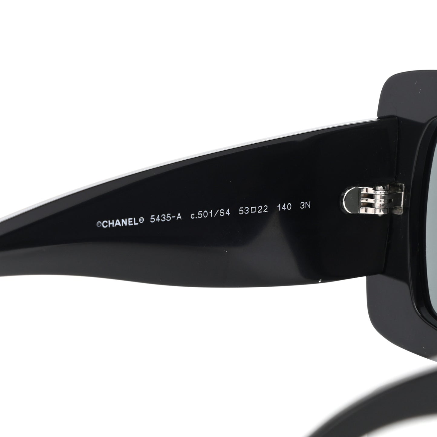 Acetate Rectangle Sunglasses 5435 Black