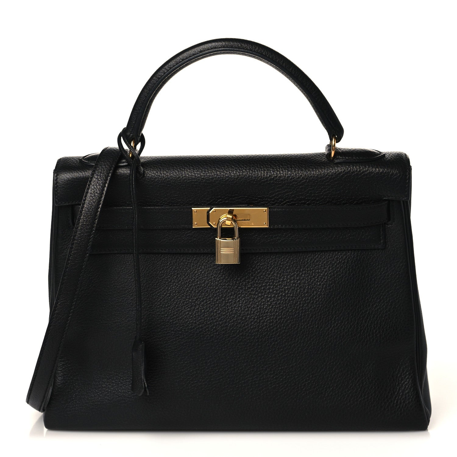 Hermes Taurillon Clemence Kelly Retourne 32 Black 1 of 11