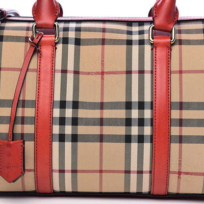 Burberry Horseferry Check Medium Alchester Bowling Bag Red 10 of 10