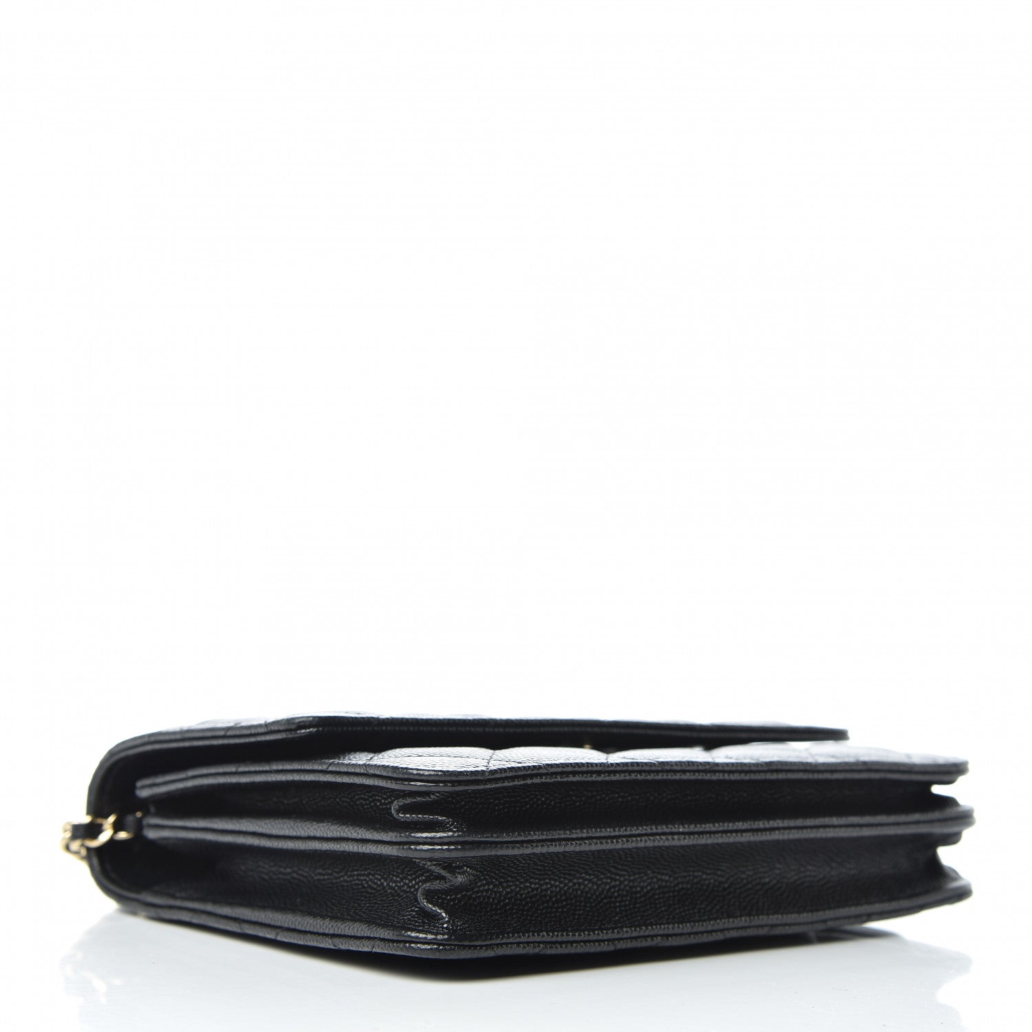 Chanel Caviar Quilted Square Wallet On Chain WOC Black 4 of 12