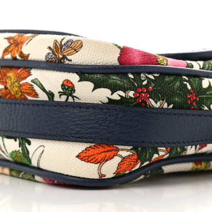Gucci Canvas Flora Floral Shoulder Bag White Blue Agata Mulitcolor 10 of 14