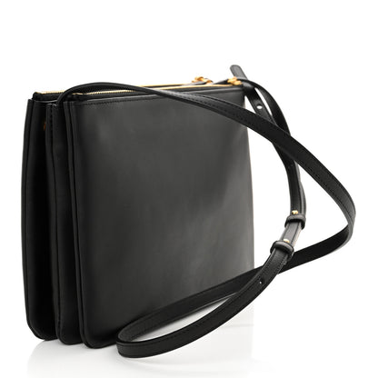 Celine Lambskin Large Trio Crossbody Bag Black 3 of 13