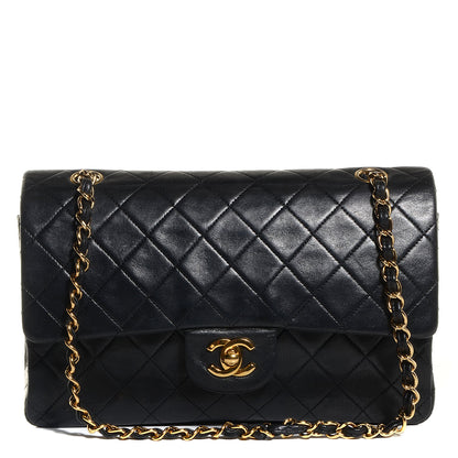 Chanel Lambskin Medium Double Flap Black 1 of 9