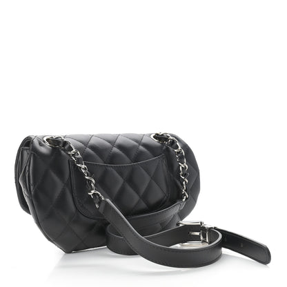 Chanel Calfskin Quilted CC Uniform Flap Belt Bag Black 3 of 11