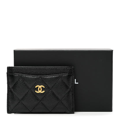 Chanel Caviar Quilted Card Holder Black 9 of 9