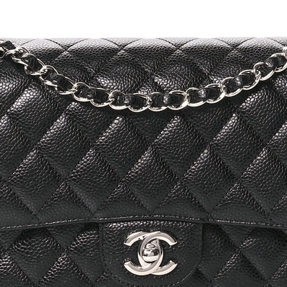 Chanel Caviar Quilted Medium Double Flap Black 8 of 11