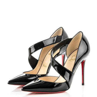 Christian Louboutin Patent Ograde 100 Pumps 37.5 Black 3 of 7