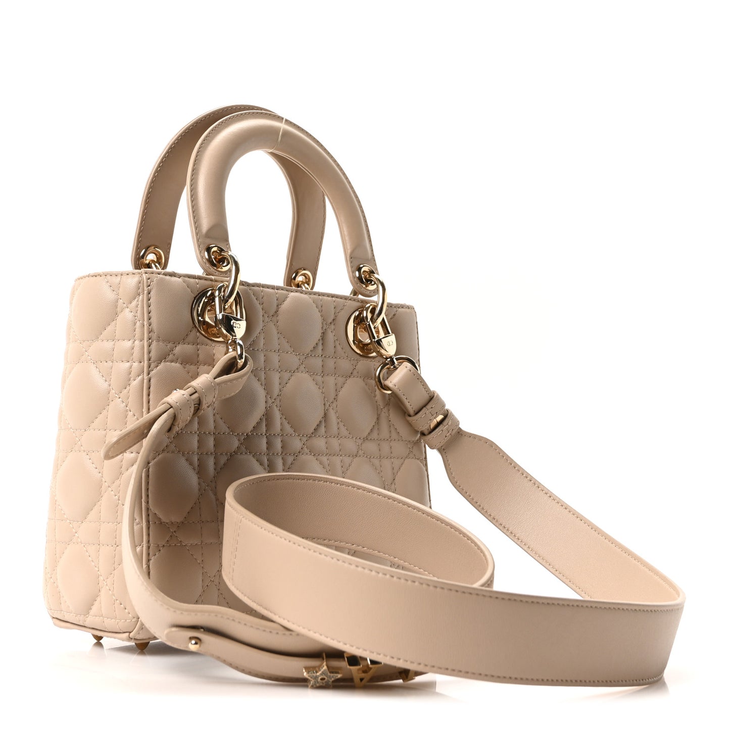 Lambskin Cannage Small My ABCDior Lady Dior Beige