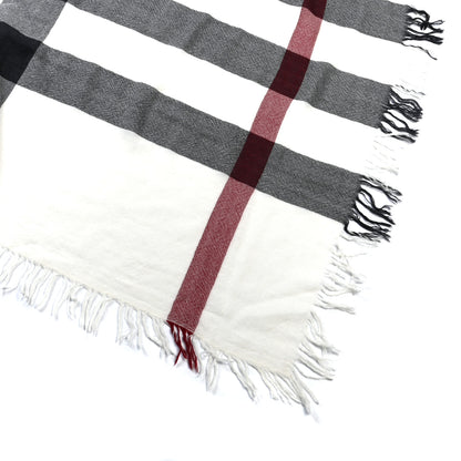 Burberry Merino Wool House Check Scarf Ivory 3 of 3