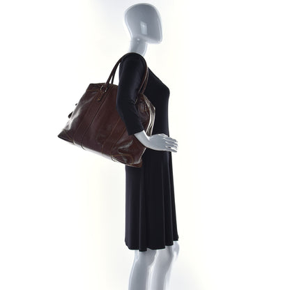 Fendi Grained Calfskin Large B Mix Tote Brown 2 of 18