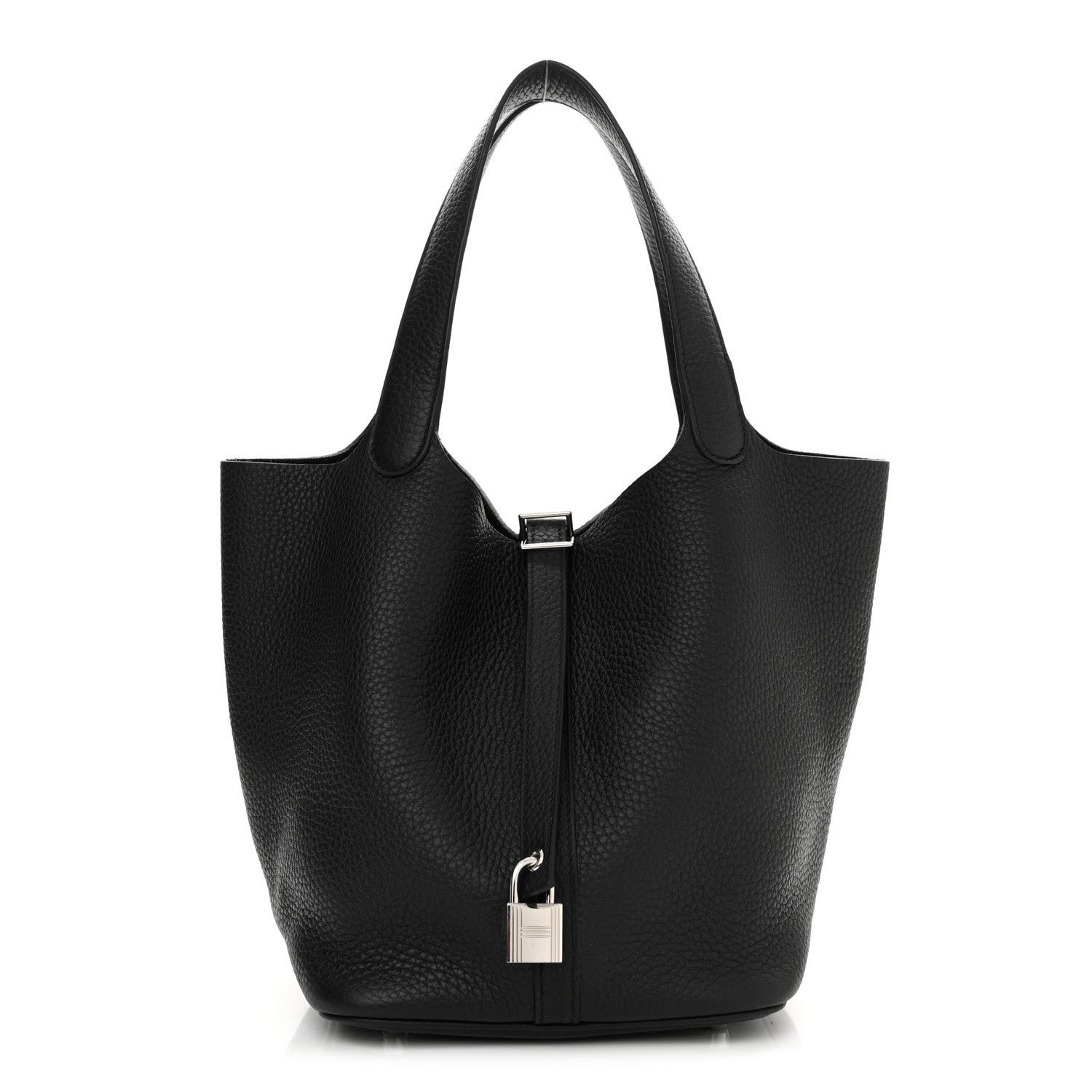 Hermes Taurillon Clemence Picotin Lock 22 MM Black 1 of 11