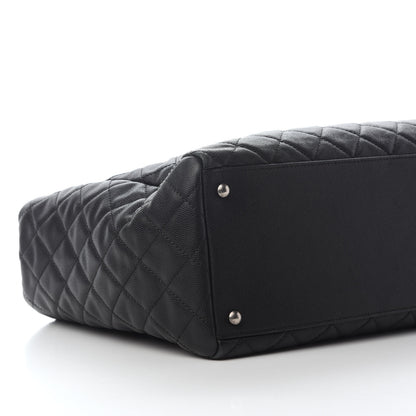 Chanel Caviar Quilted Large Coco Handle Shopping Tote Black 8 of 11