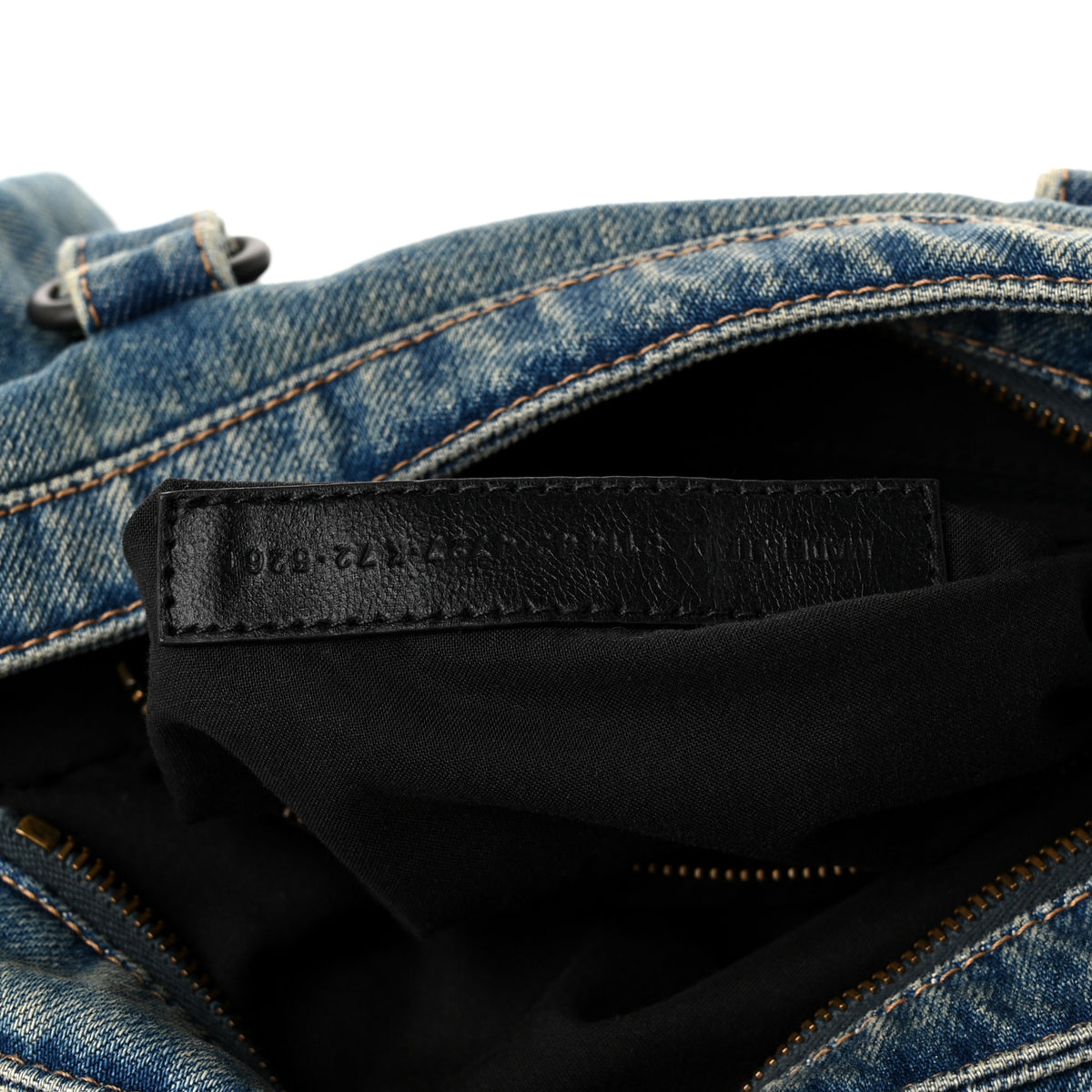 Washed Denim Classic Hardware Small Le City Blue