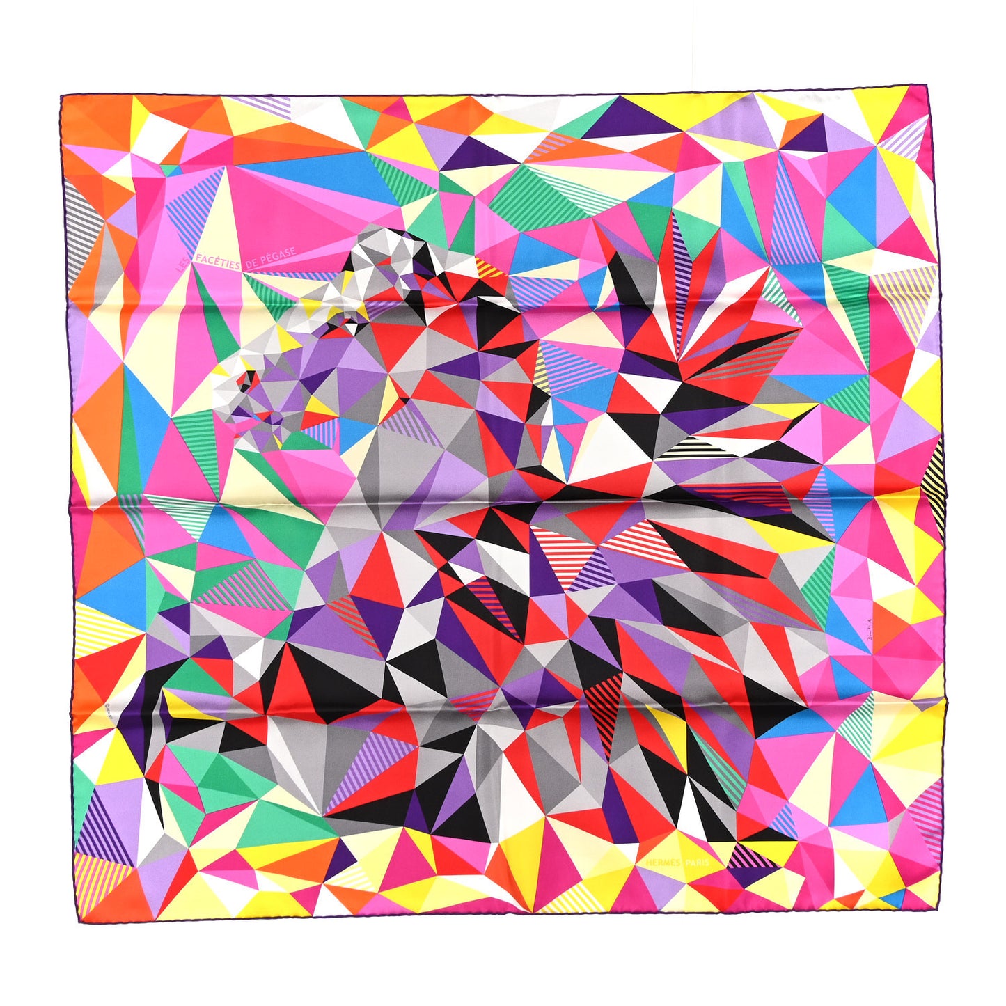 Silk Les Faceties De Pegase Scarf 90 Multicolor