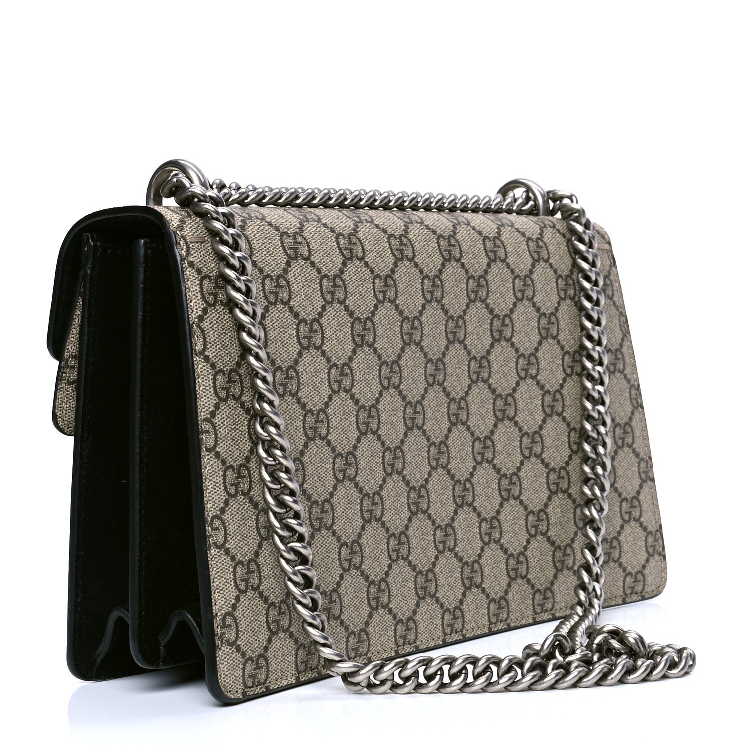 Gucci GG Supreme Monogram Small Dionysus Shoulder Bag Black 2 of 5