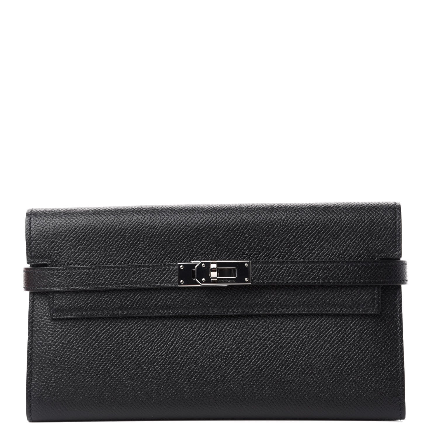 Hermes Epsom Kelly Longue Wallet Black 1 of 7