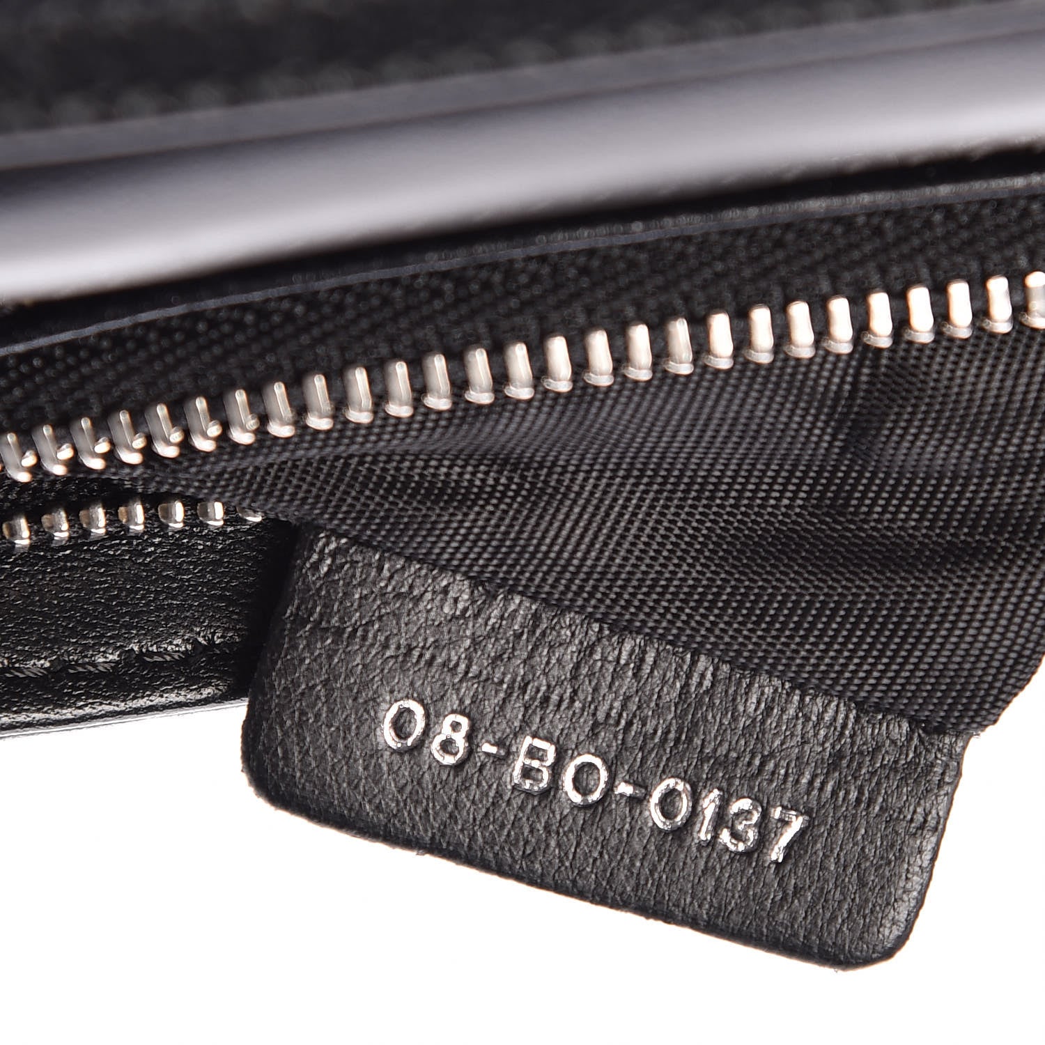 Christian Dior Grained Calfskin Diorama Wallet on Chain Pouch Black 8 of 10