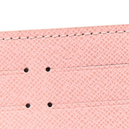 Louis Vuitton Calfskin Felicie Card Holder Insert Rose Ballerine 8 of 8