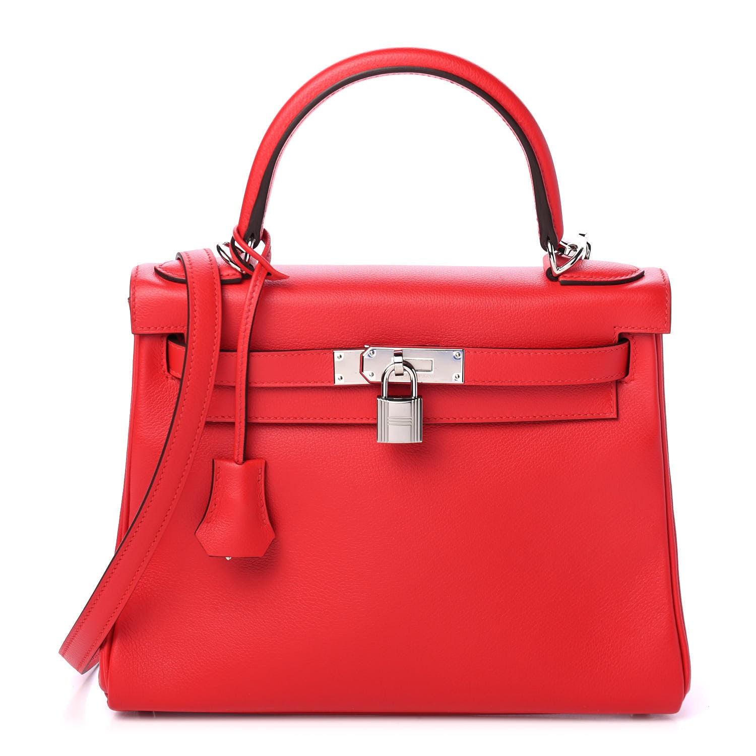 Hermes Evercolor Kelly Retourne 28 Rouge De Coeur 1 of 9