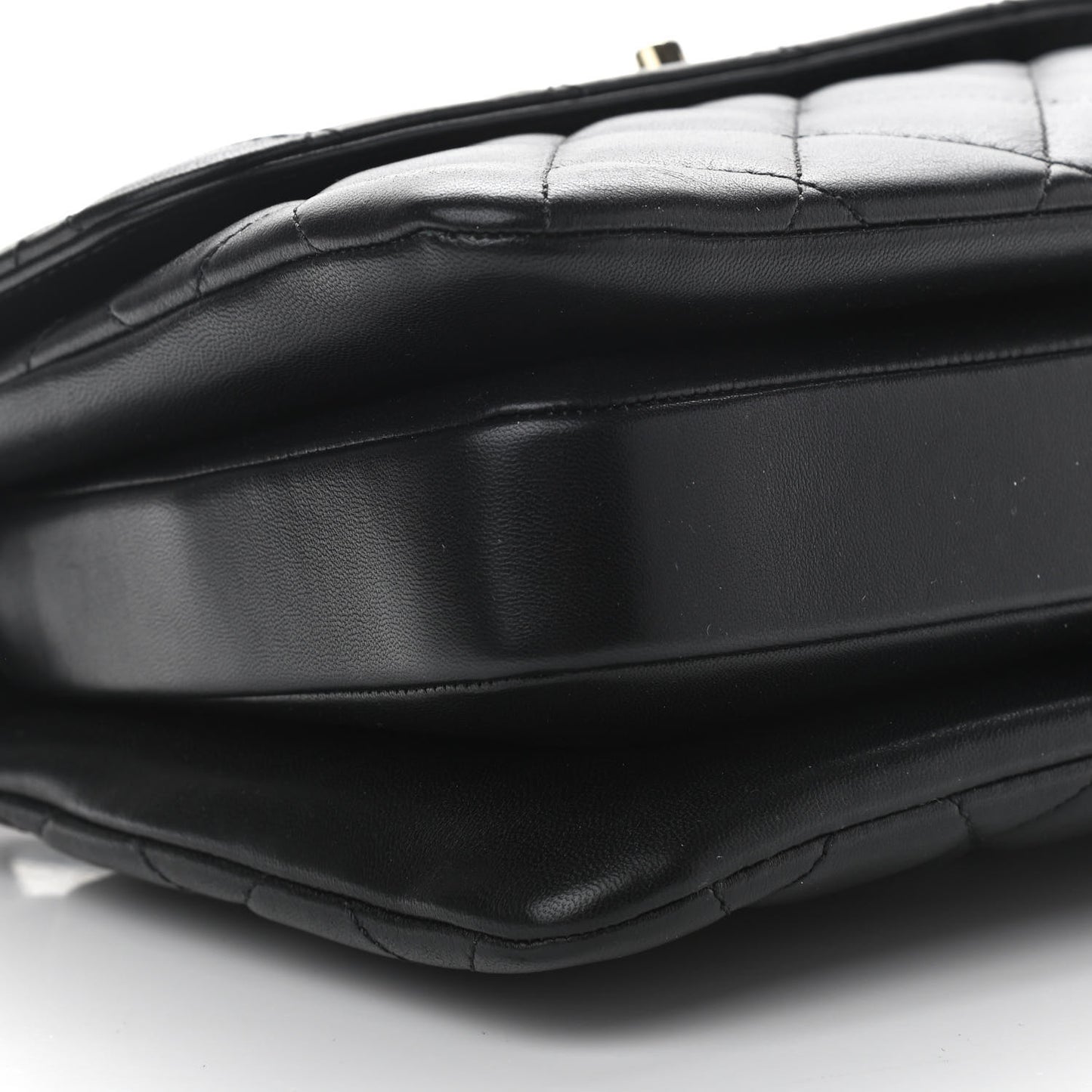 Lambskin Quilted Small Trendy CC Dual Handle Flap Bag Black