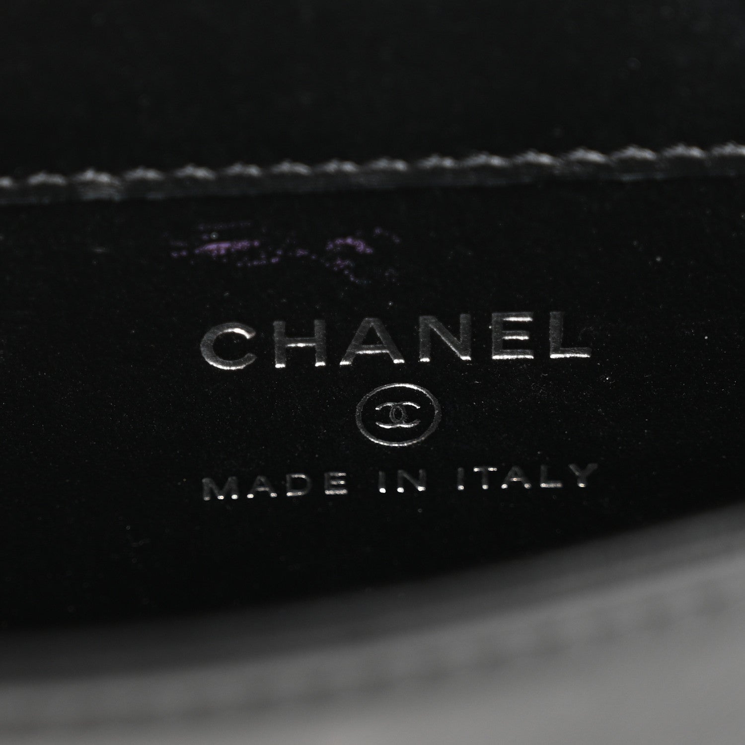 Chanel Lambskin Crystal Quilted Mini Chain Belt Bag Black 6 of 12