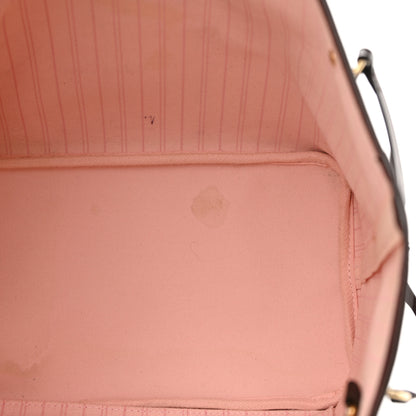 Louis Vuitton Damier Ebene Neo Neverfull MM Rose Ballerine 11 of 19