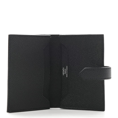 Hermes Epsom Monochrome Bearn Card Holder Wallet Black 5 of 8
