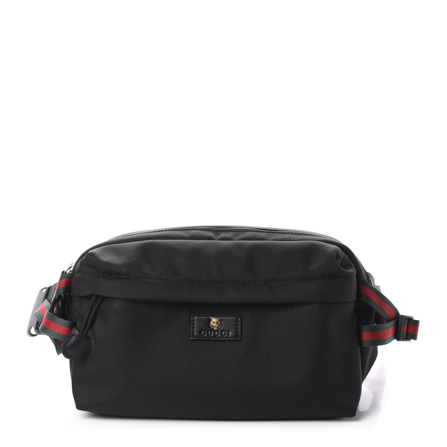 Techno Canvas Web Belt Bag Black