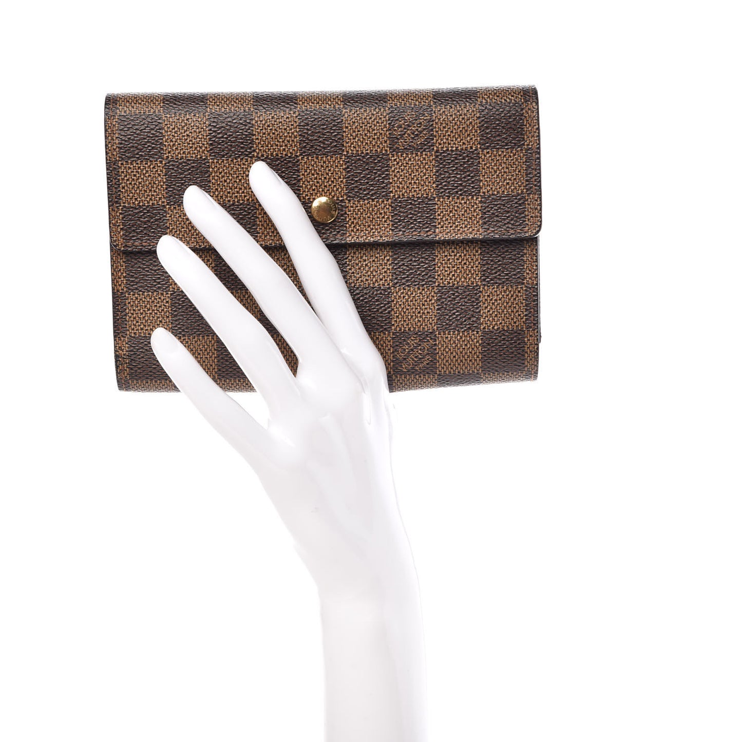 Damier Ebene Porte Tresor Etui Papier Wallet