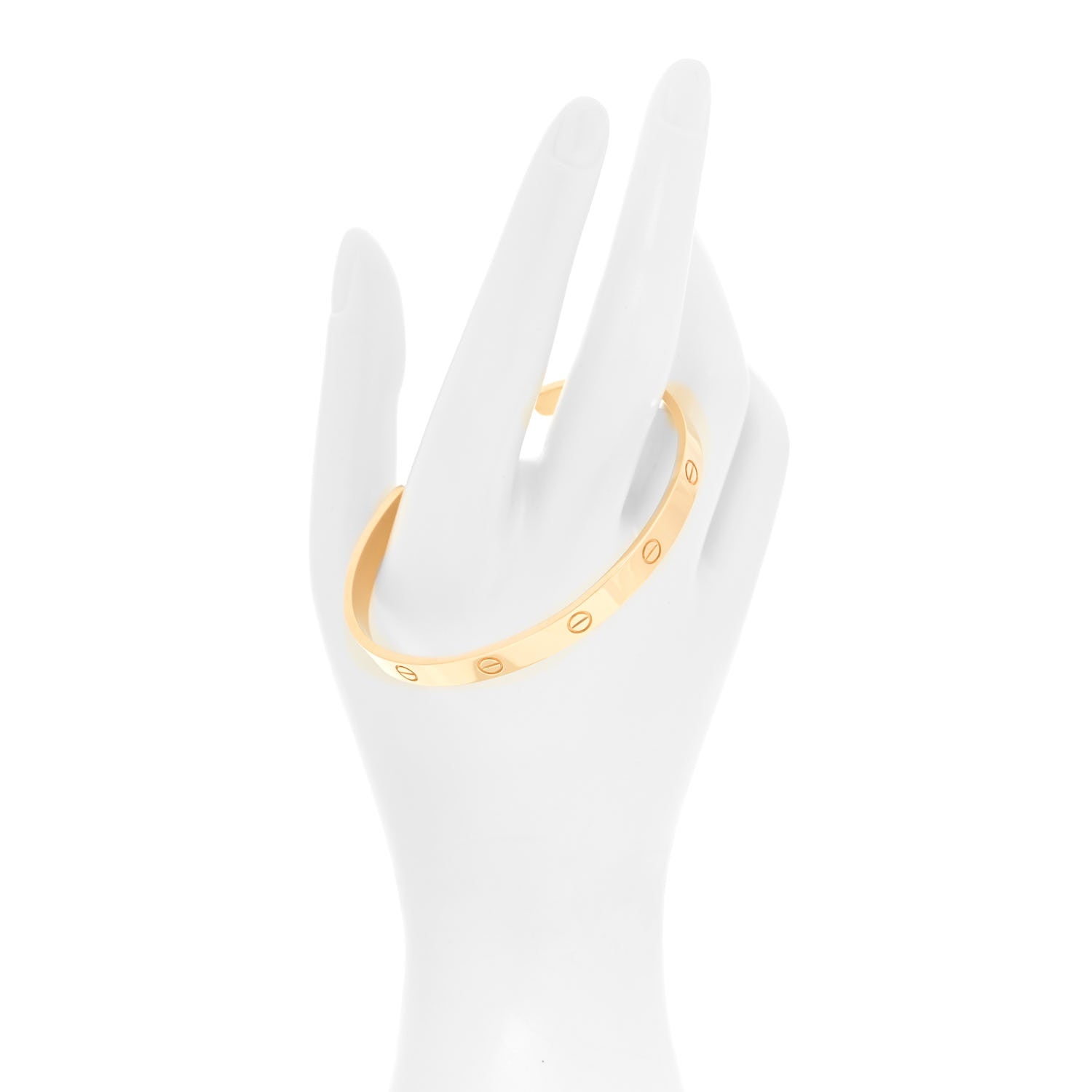 Cartier 18K Yellow Gold LOVE Cuff Bracelet 21 2 of 5