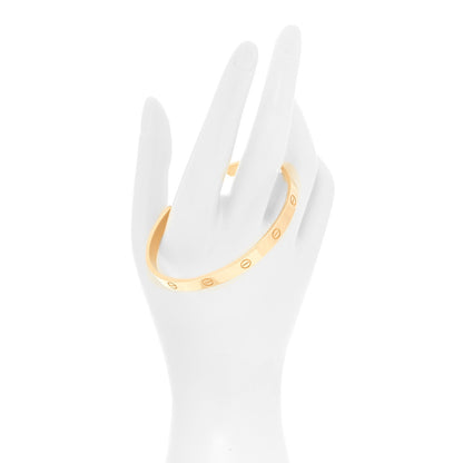 Cartier 18K Yellow Gold LOVE Cuff Bracelet 21 2 of 5