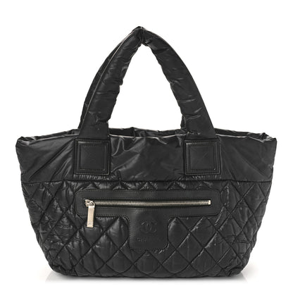 Chanel Nylon Quilted Small Coco Cocoon Tote Black 1 of 9