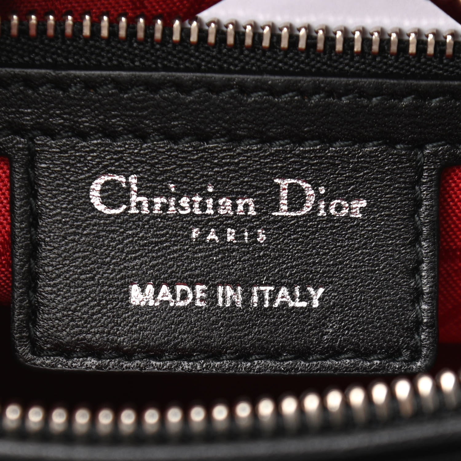 Christian Dior Lambskin Cannage Medium Lady Dior Black 6 of 10