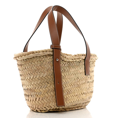 Loewe Raffia Small Basket Tote Bag Natural Tan 3 of 10