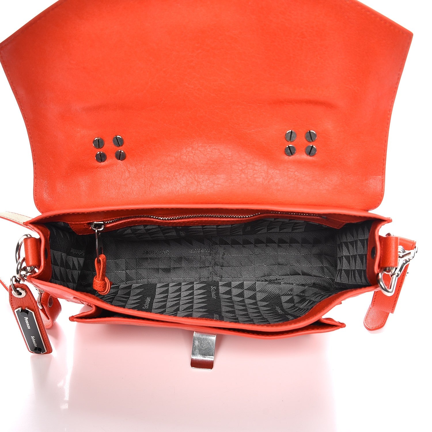 Proenza Schouler Lambskin Tiny PS1 Satchel Orange Pepper 5 of 8