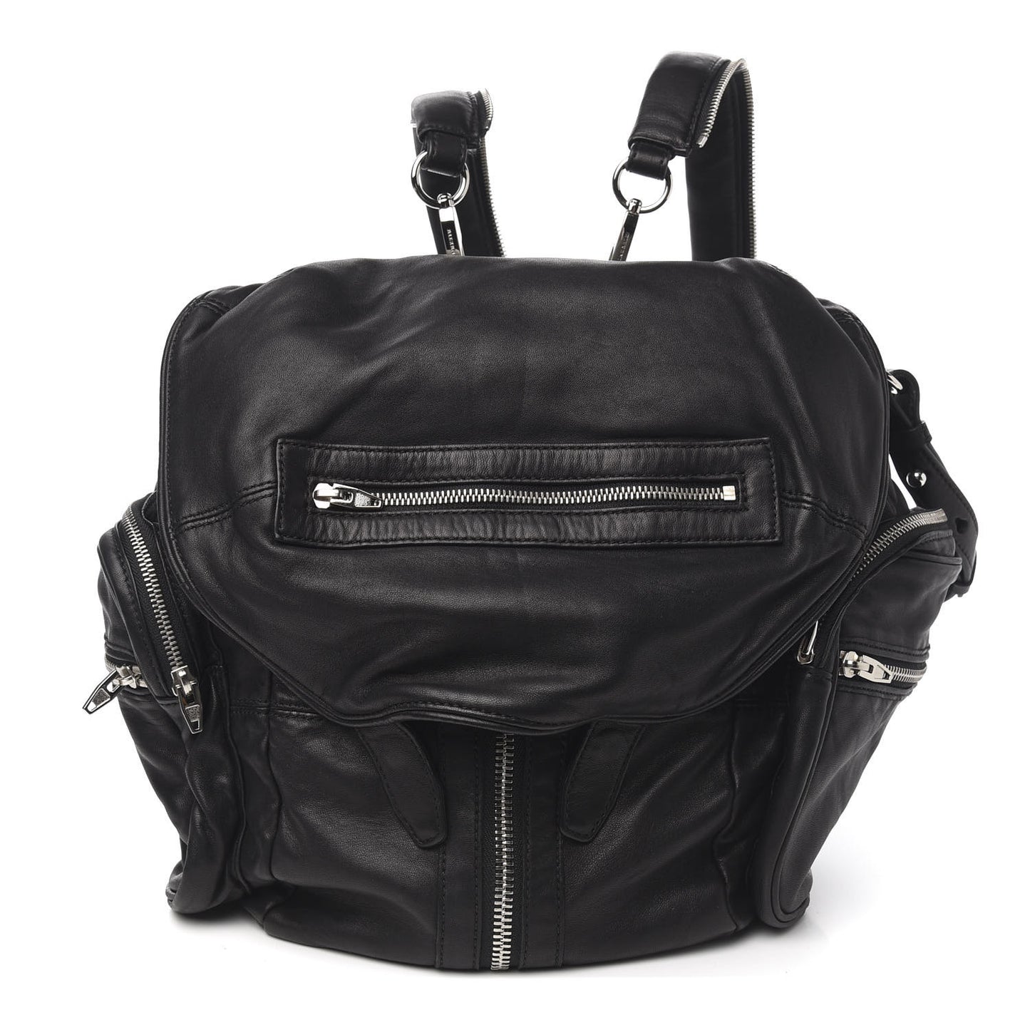 Lambskin Marti Backpack Bag Washed Black Rhodium Hardware
