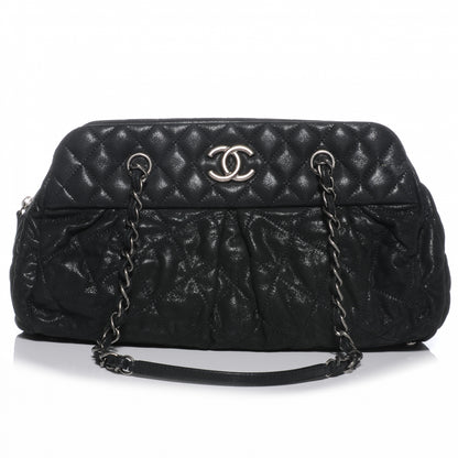Chanel Iridescent Calfskin Chic Quilt Bowling Bag Black 1 of 7