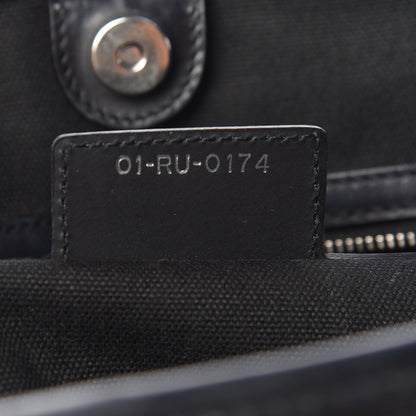 Christian Dior Coated Canvas Cannage Panarea Shopping Tote Black 7 of 18