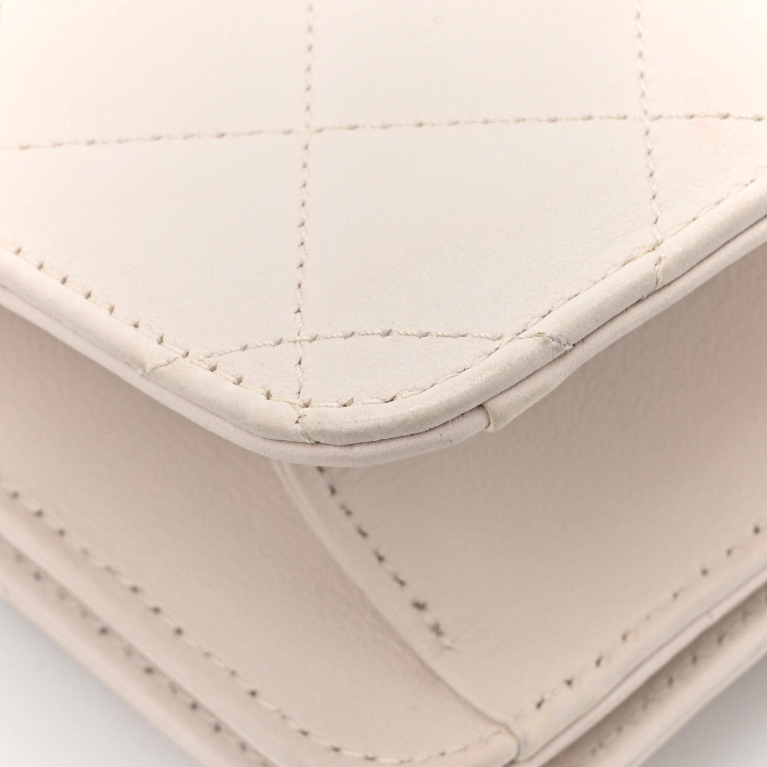 Chanel Calfskin Quilted Mini Bijoux Flap White 13 of 14