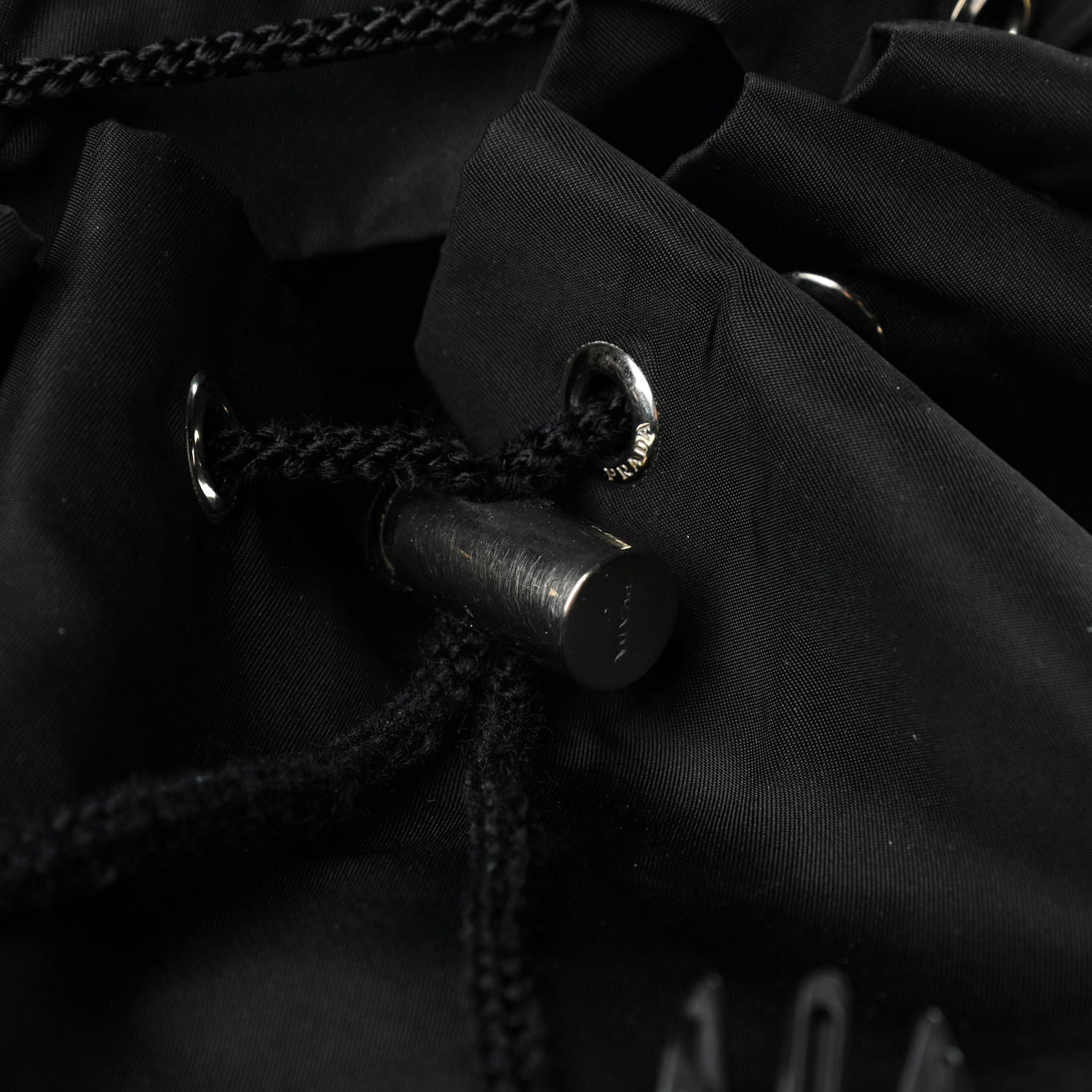 Prada Technical Nylon Saffiano Double Buckle Backpack Black 12 of 14
